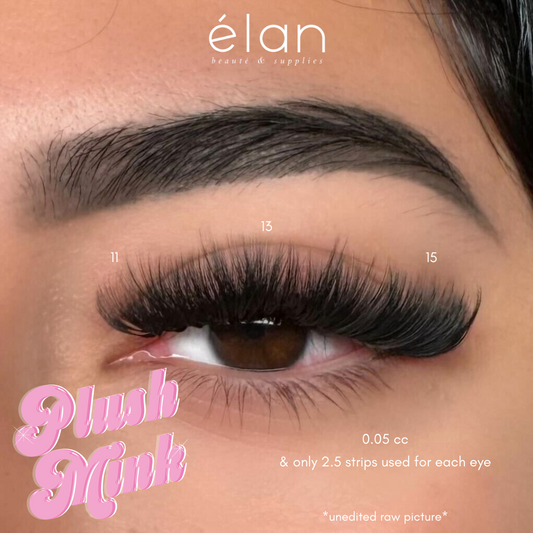 0.07 PLUSH MINK lash trays (PLUSH +FLUFF) 🐰