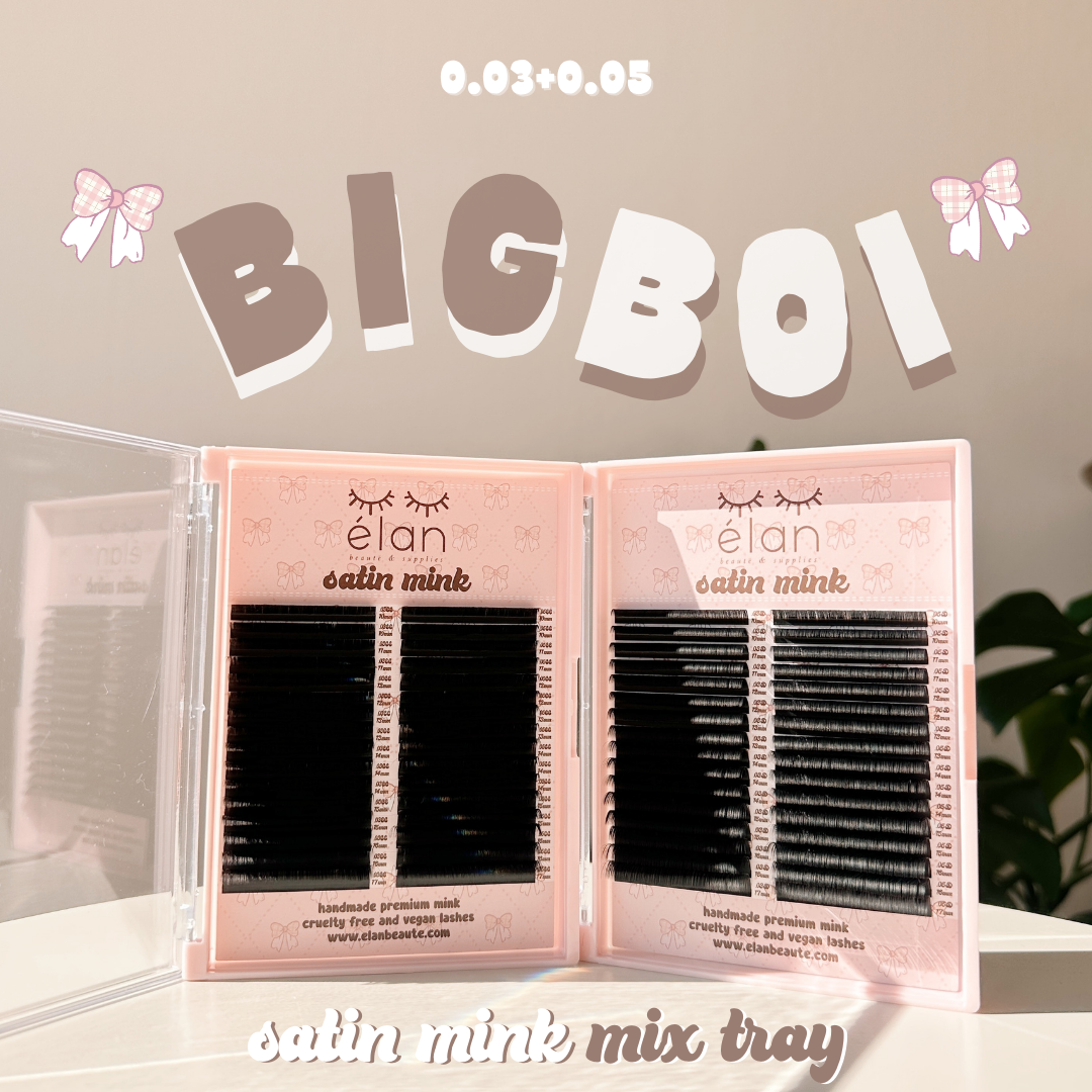 the BIG BOI 0.03+0.05 SATIN MINK mix tray π