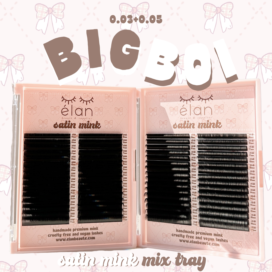 the BIG BOI 0.03+0.05 SATIN MINK mix tray π