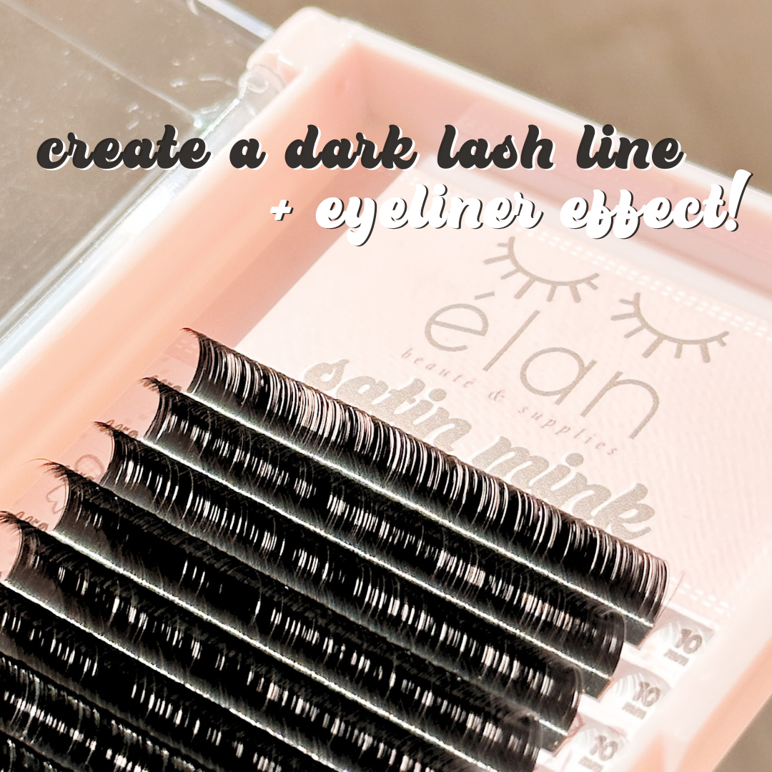0.07 SATIN MINK lash trays (DARKEST lashes) π