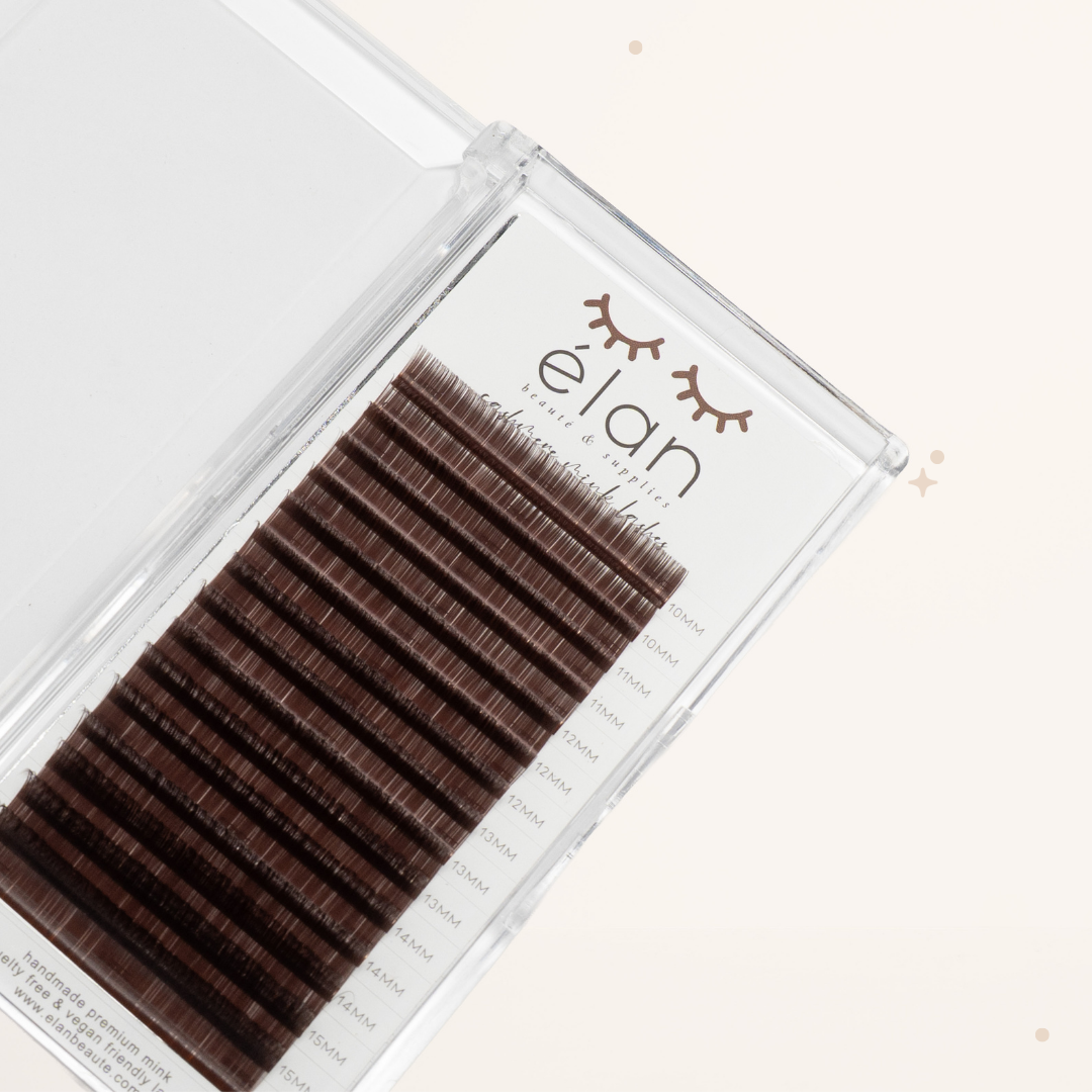 DARK BROWN color lashes