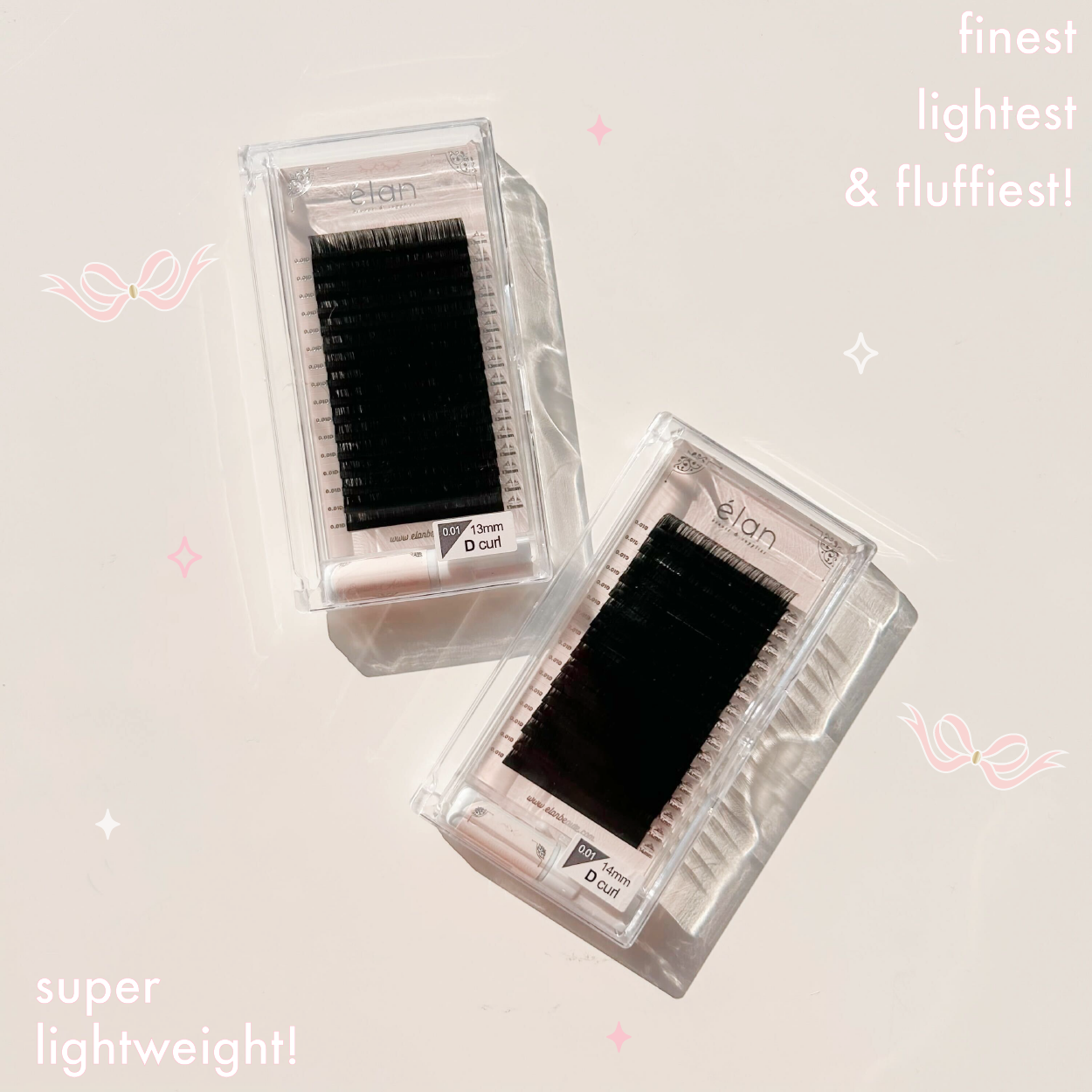 0.01 ROYAL MINK lash trays (lightest lashes) π