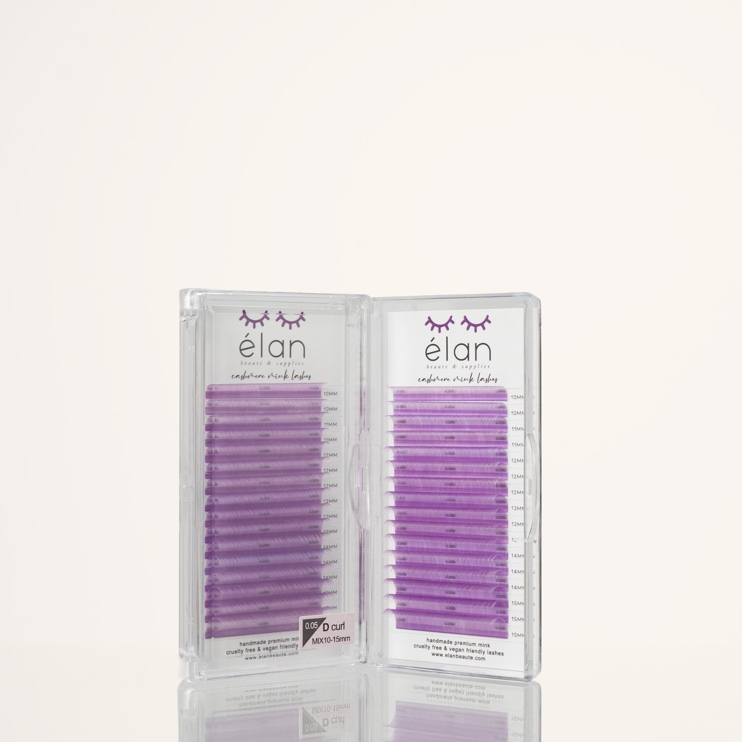 SINGLE COLOR 0.05 cashmere mink lashes