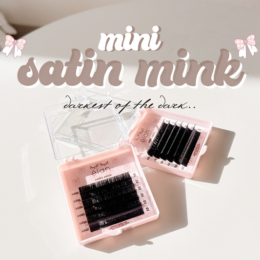 MINI TESTER TRAY- satin mink (DARKEST lashes) 🎀