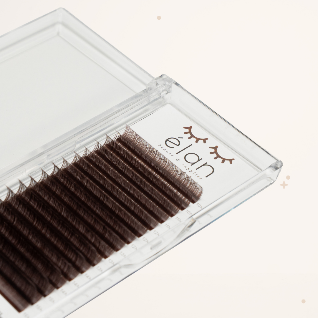 DARK BROWN color lashes