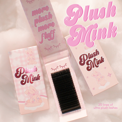 0.05 PLUSH MINK lash trays (PLUSH +FLUFF) 🐰