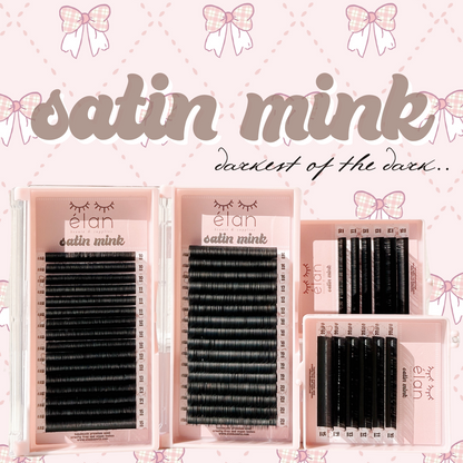 0.05 SATIN MINK lash trays (DARKEST lashes) 🎀