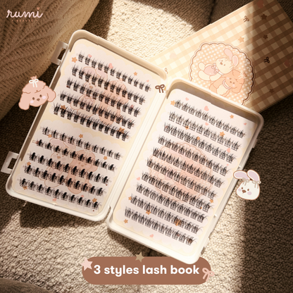 rumi BLACK lash cluster book