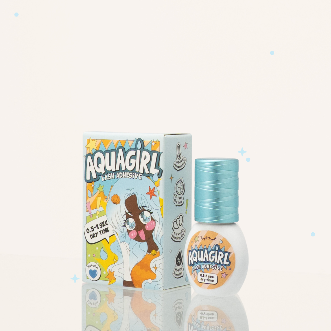 AQUA GIRL blue adhesive