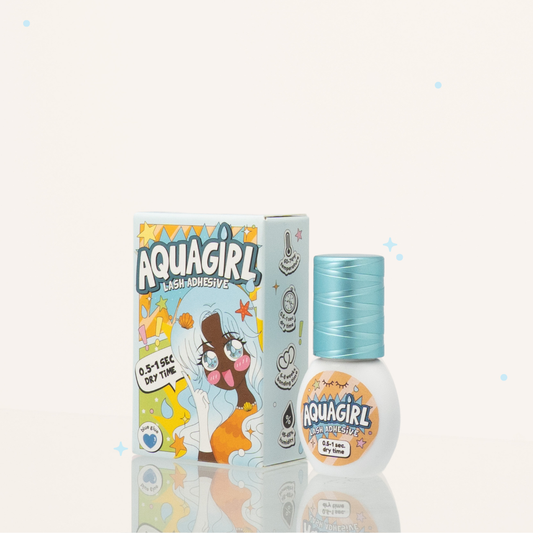 AQUA GIRL blue adhesive