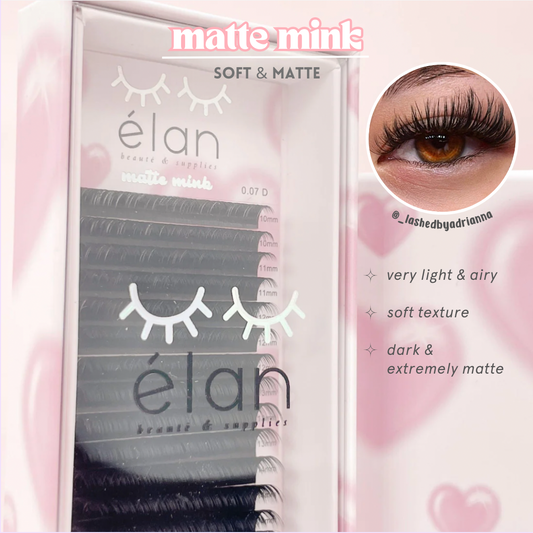 0.03 MATTE MINK lash trays 💞