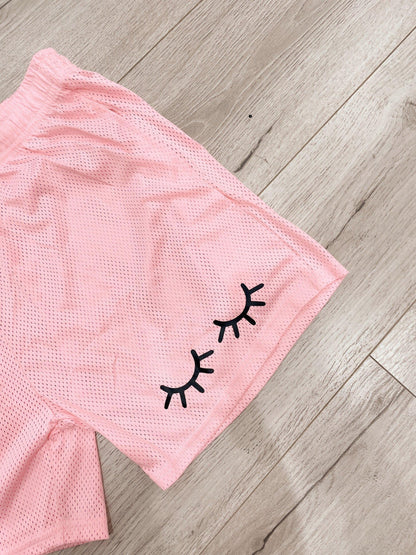 mesh lash basketball shorts