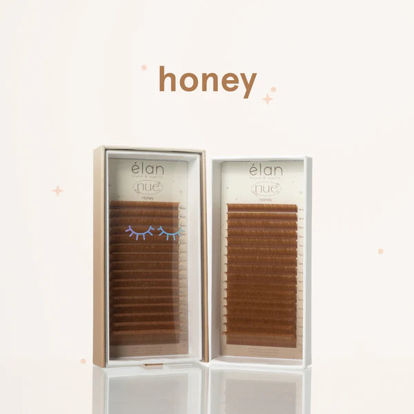 the NUE collection shade-matching color lashes