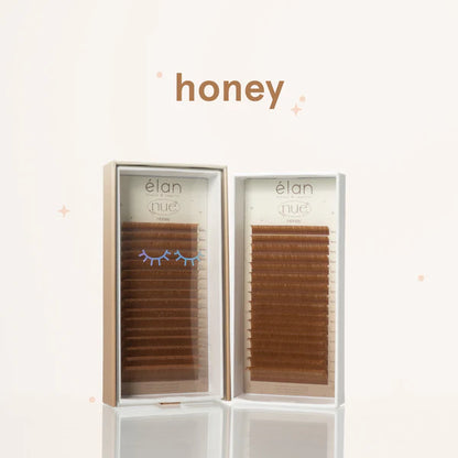 the NUE collection shade-matching color lashes