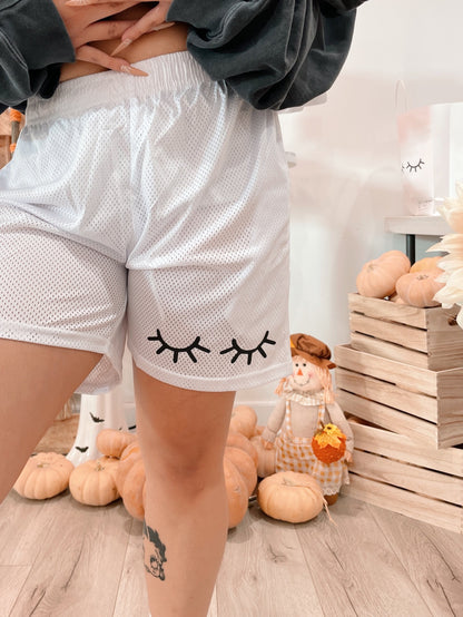mesh lash basketball shorts