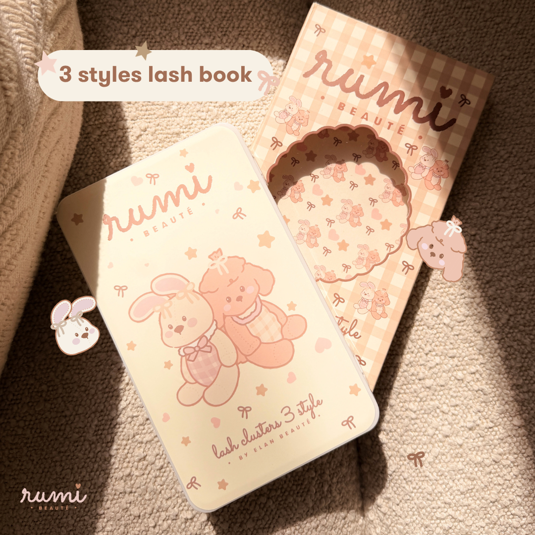 rumi BLACK lash cluster book