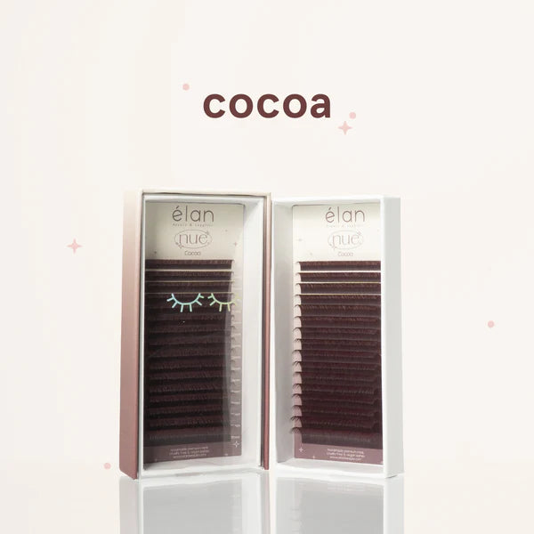 the NUE collection shade-matching color lashes
