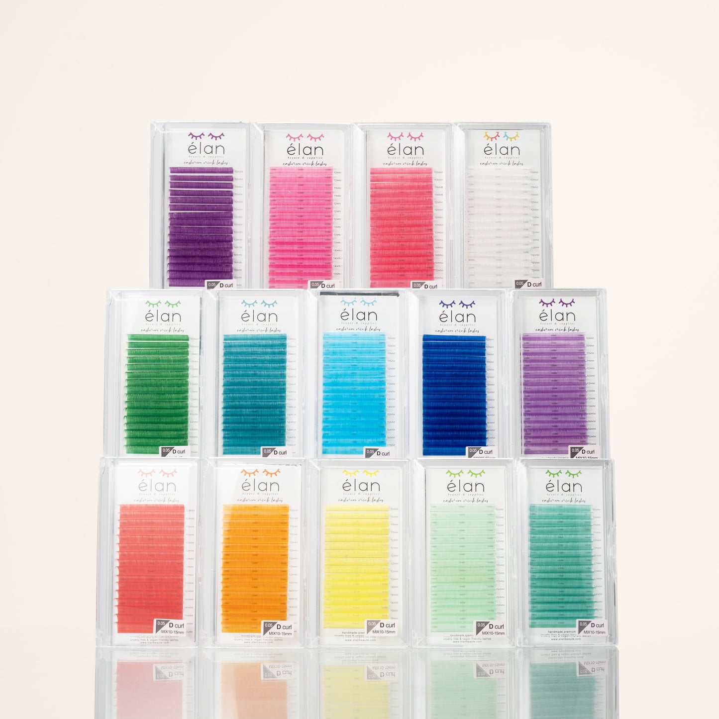 SINGLE COLOR 0.05 cashmere mink lashes