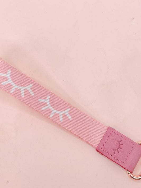 baby pink lash car keychain