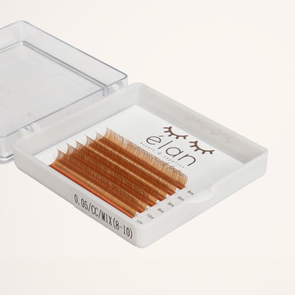 MINI BROWN color lashes