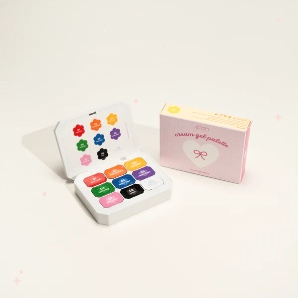 rainbow cream gel palette