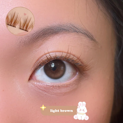 rumi BROWN lash clusters 100pcs