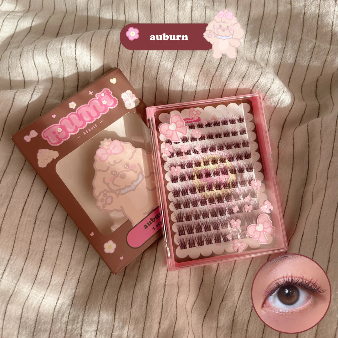 rumi BROWN lash clusters 100pcs
