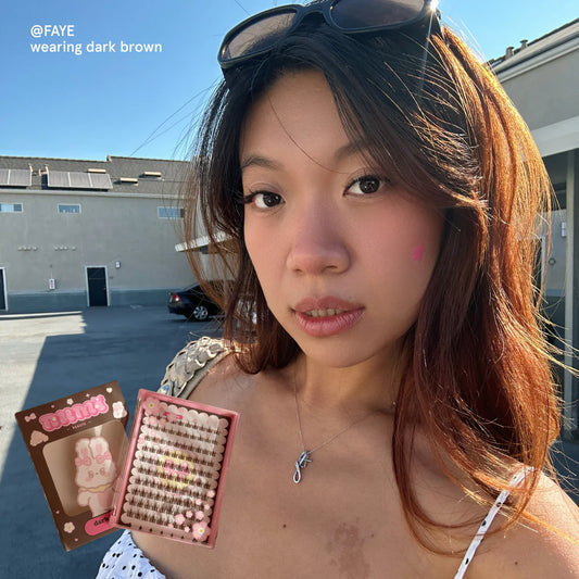 rumi BROWN lash clusters 100pcs
