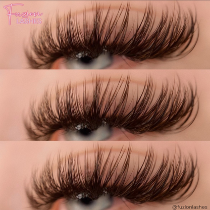 DARK BROWN color lashes