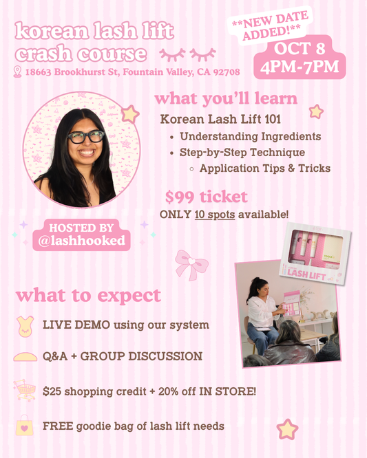 Korean Lash Lift Crash Course workshop Ticket