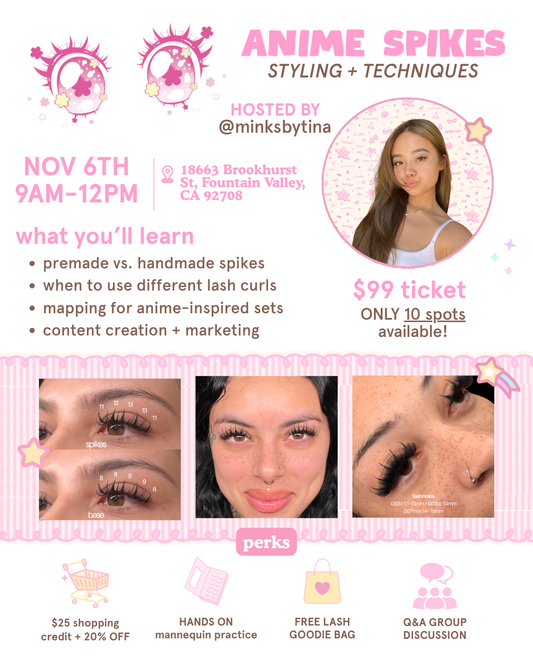 Anime Styling + Techniques Workshop Ticket 🎀✨