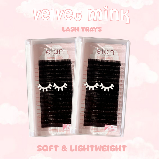 0.07 VELVET MINK lash trays ☁️