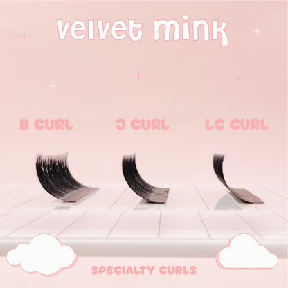 SPECIALTY CURLS B - J - LC velvet mink lashes ☁️